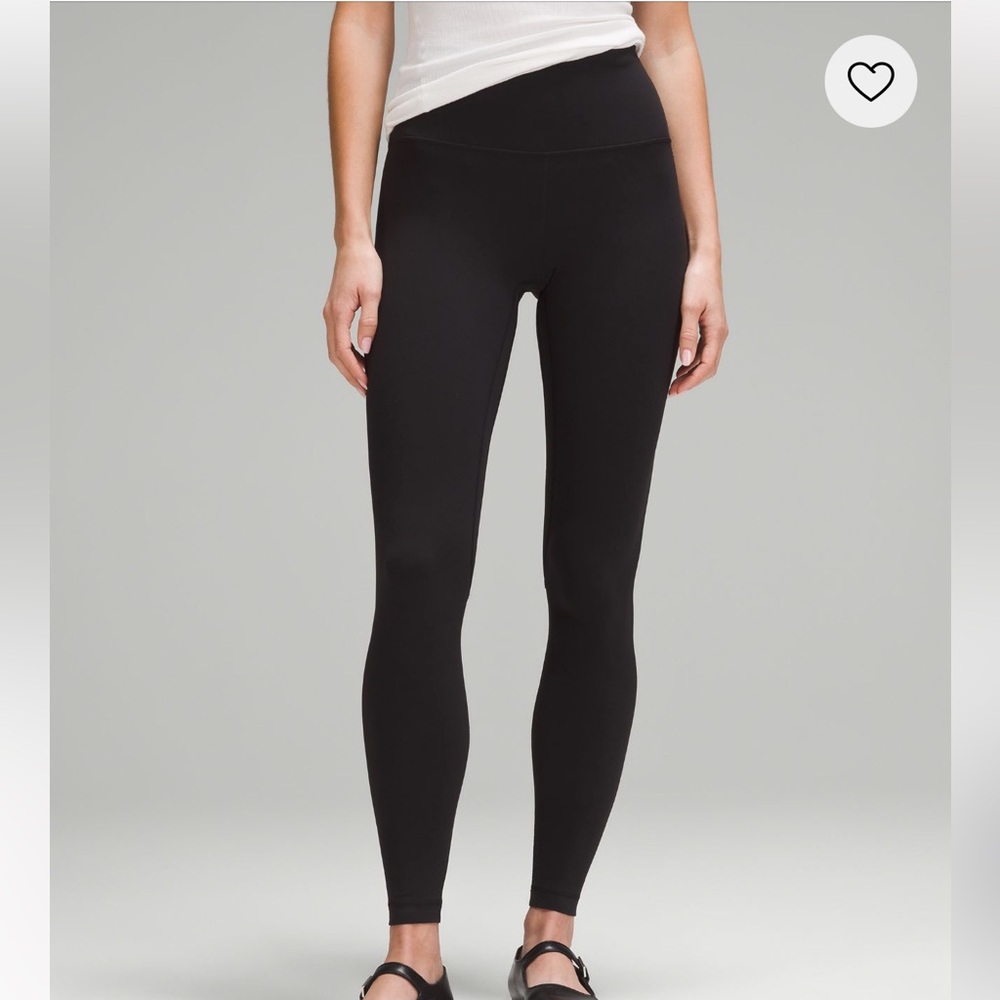 black lululemon align high rise 31" leggings